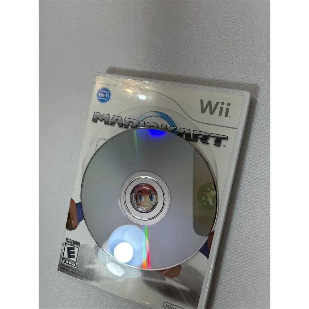 Mario Kart For Nintendo Wii Video Game Complete With Manual & 1 Wheel